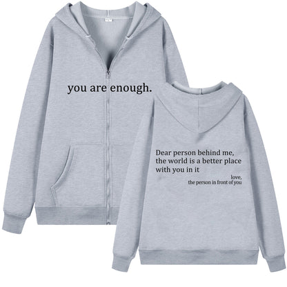 Emotional Zipper Hoodie